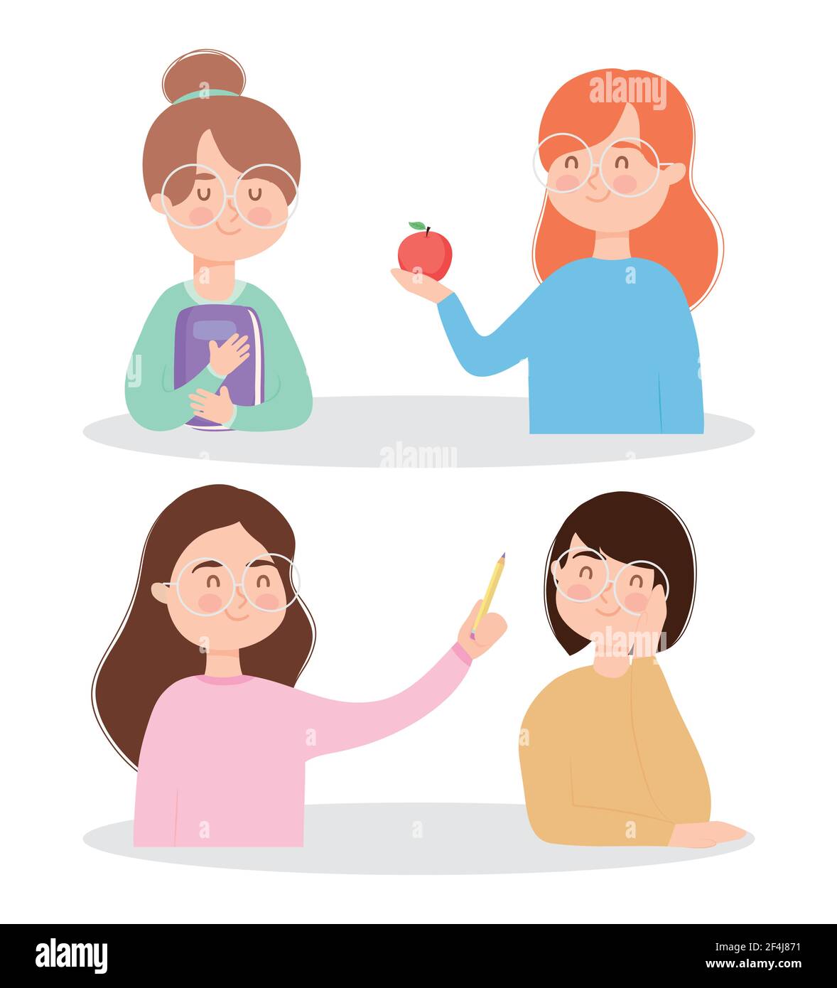 cartoon women icon set design Stock Vector Image & Art - Alamy