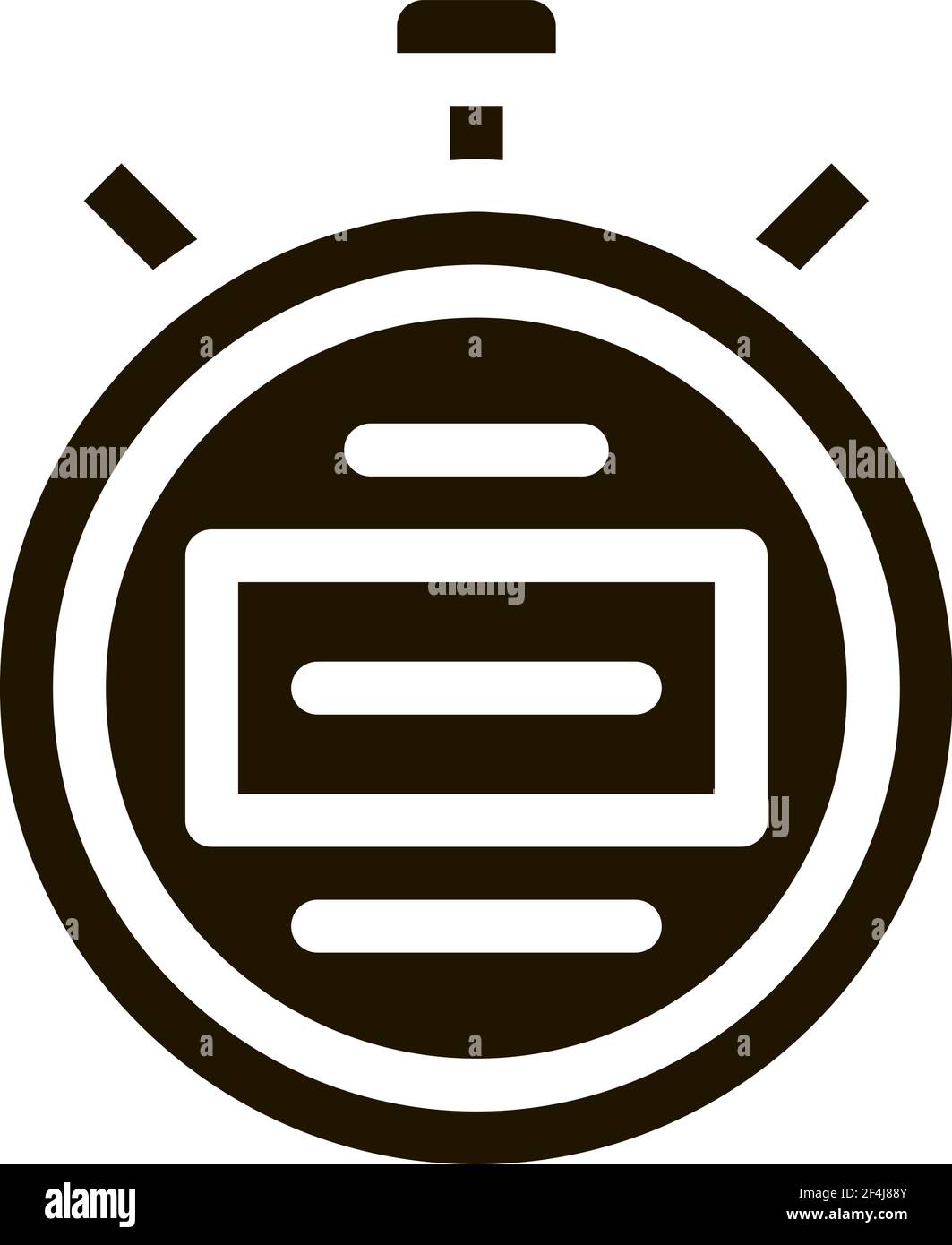 Stopwatch Icon Vector Glyph Illustration Stock Vector Image & Art - Alamy