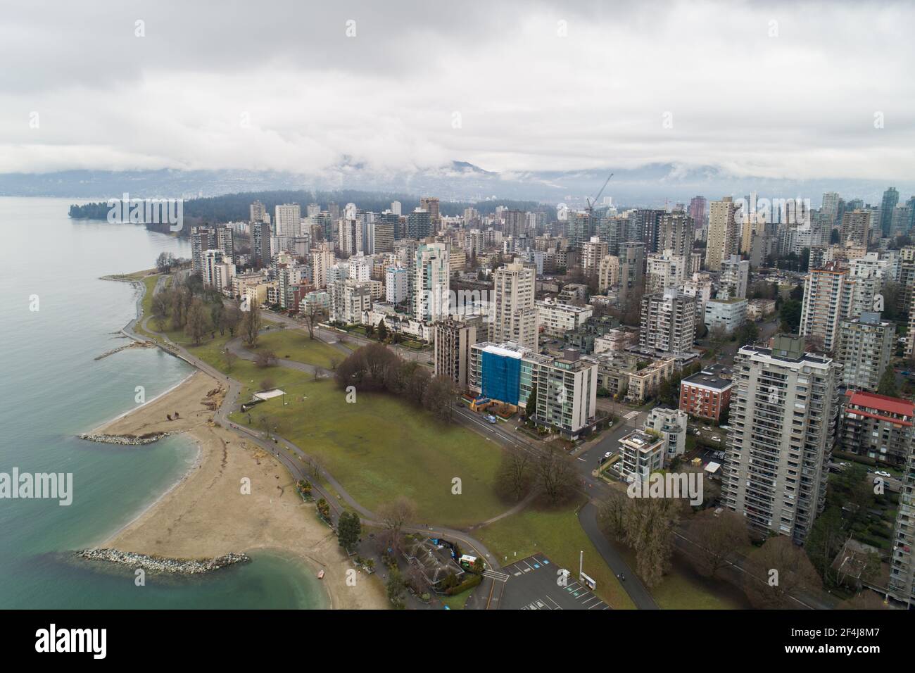 Aerial view of Sunset Beach in downtown Vancouver, BC Stock Photo - Alamy