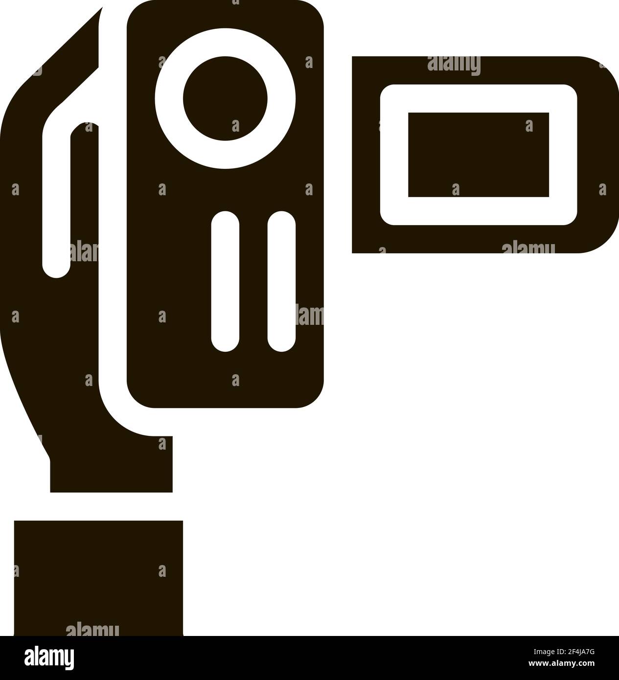 Screen photo camera gadget glyph hi-res stock photography and images ...