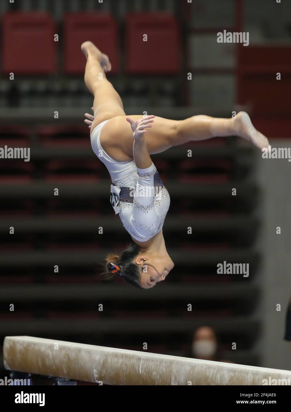 Minneapolis, MN, USA. 20th Mar, 2021. Illinois' Mia Takekawa does a