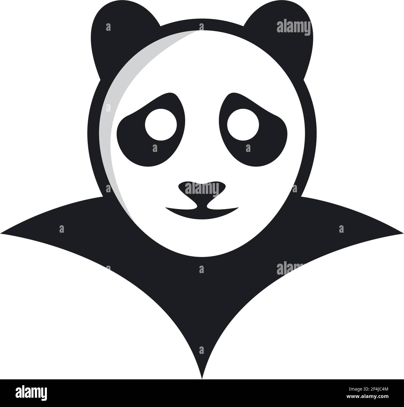 Panda logo template vector icon illustration design Stock Vector