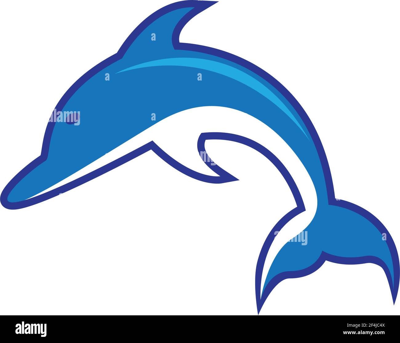 Dolphin logo template vector icon illustration design Stock Vector