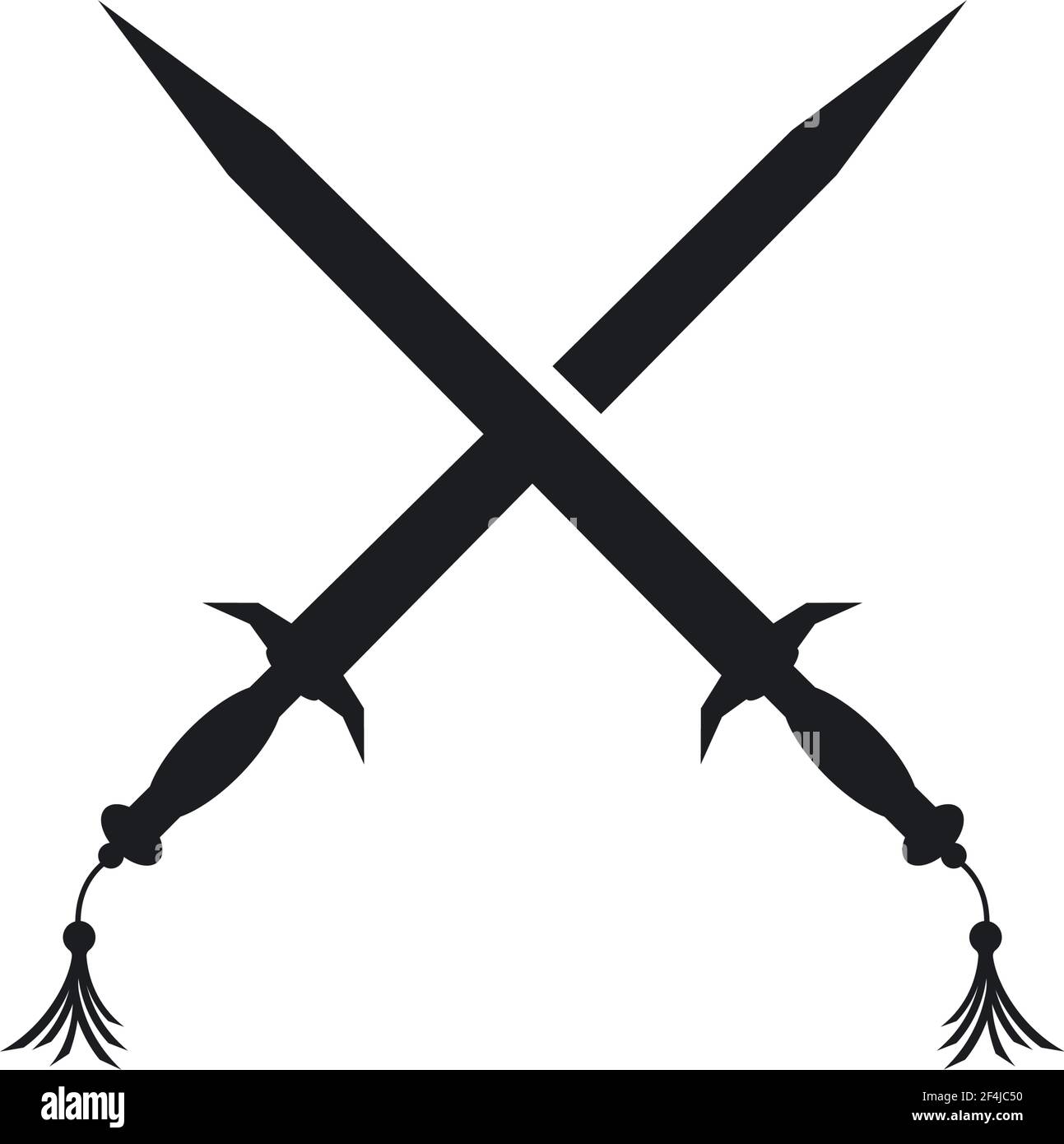 Sword logo template vector icon illustration design Stock Vector