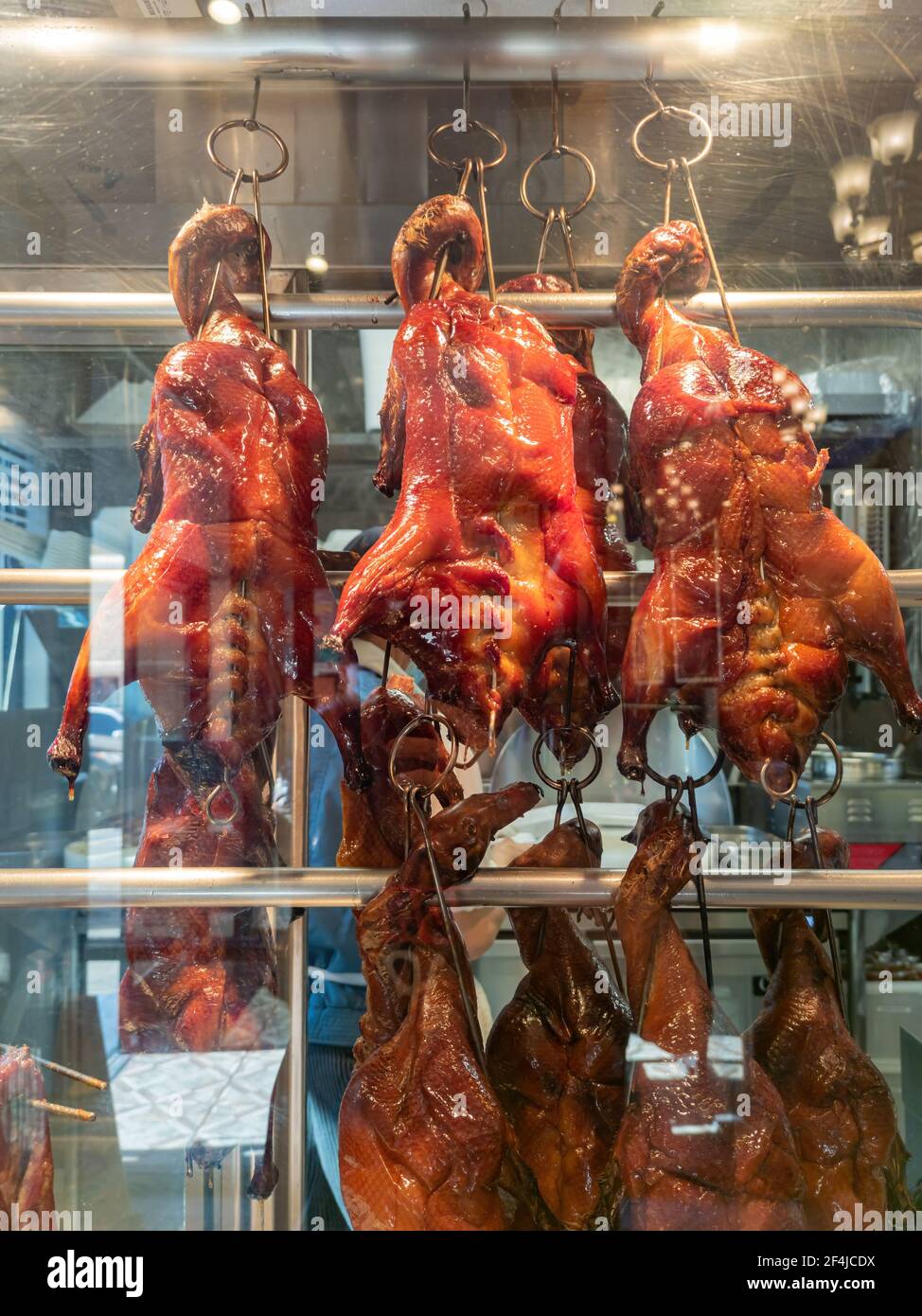 Close up shot of roasted duck at Las Vegas, Nevada Stock Photo