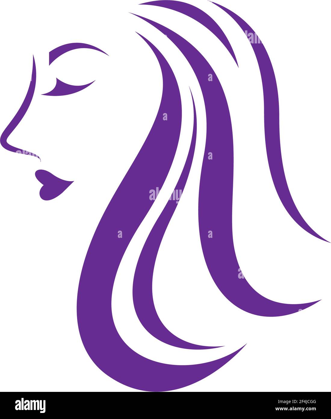Hair salon logo vector icon illustration Stock Vector Image & Art - Alamy