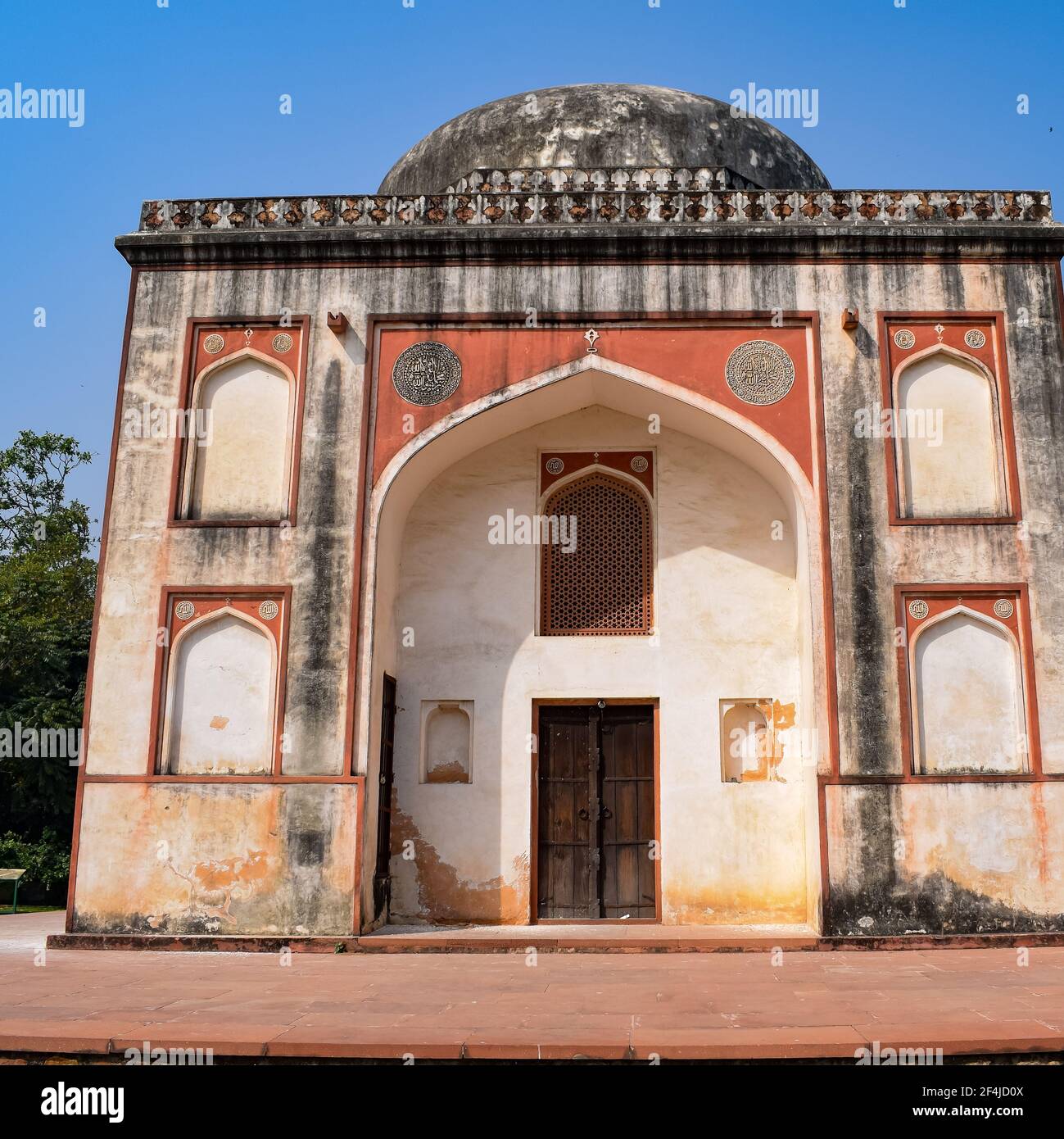 Inside view of architecture tomb inside Sunder Nursery in Delhi India