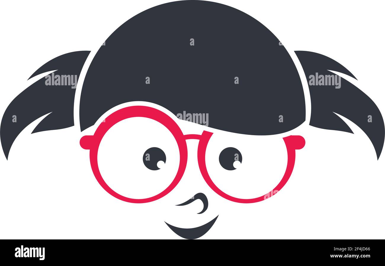 Geek logo template vector icon illustration Stock Vector