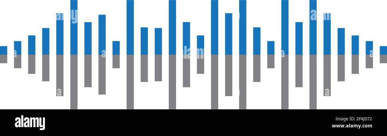 Sound wave logo vector icon illustration design Stock Vector