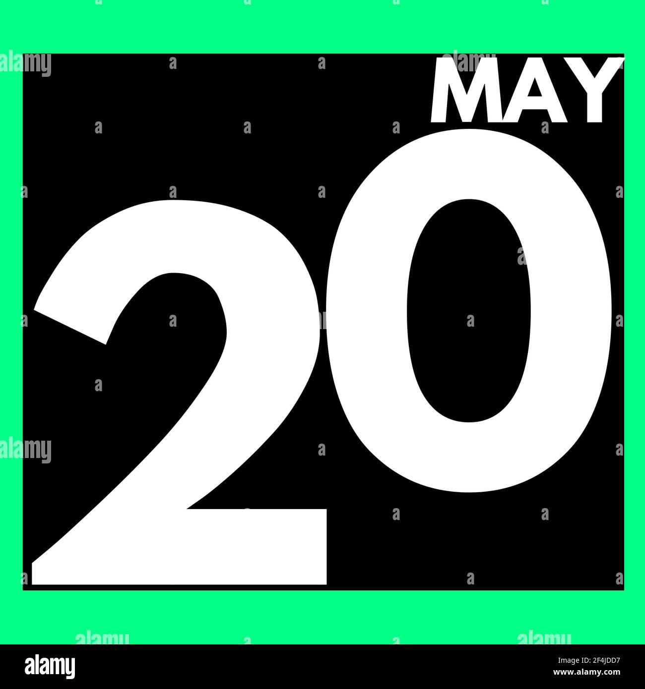 May 20 . Modern daily calendar icon .date ,day, month .calendar for the