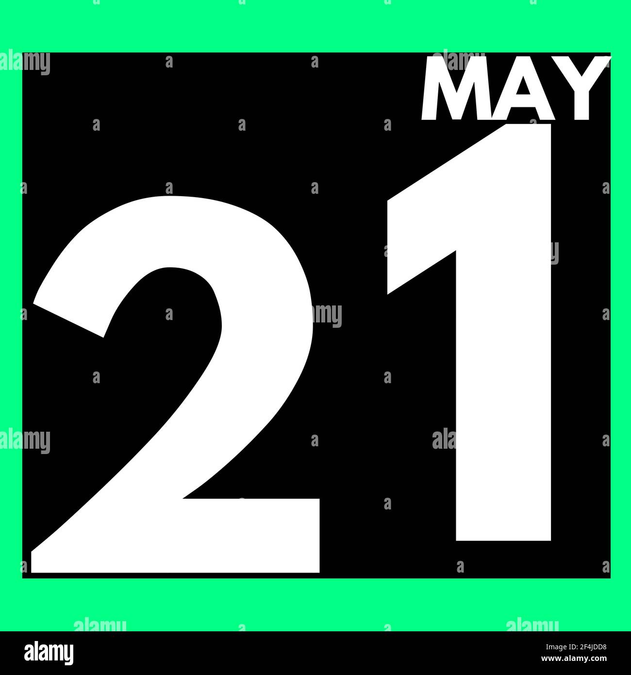 May 21 . Modern daily calendar icon .date ,day, month .calendar for the