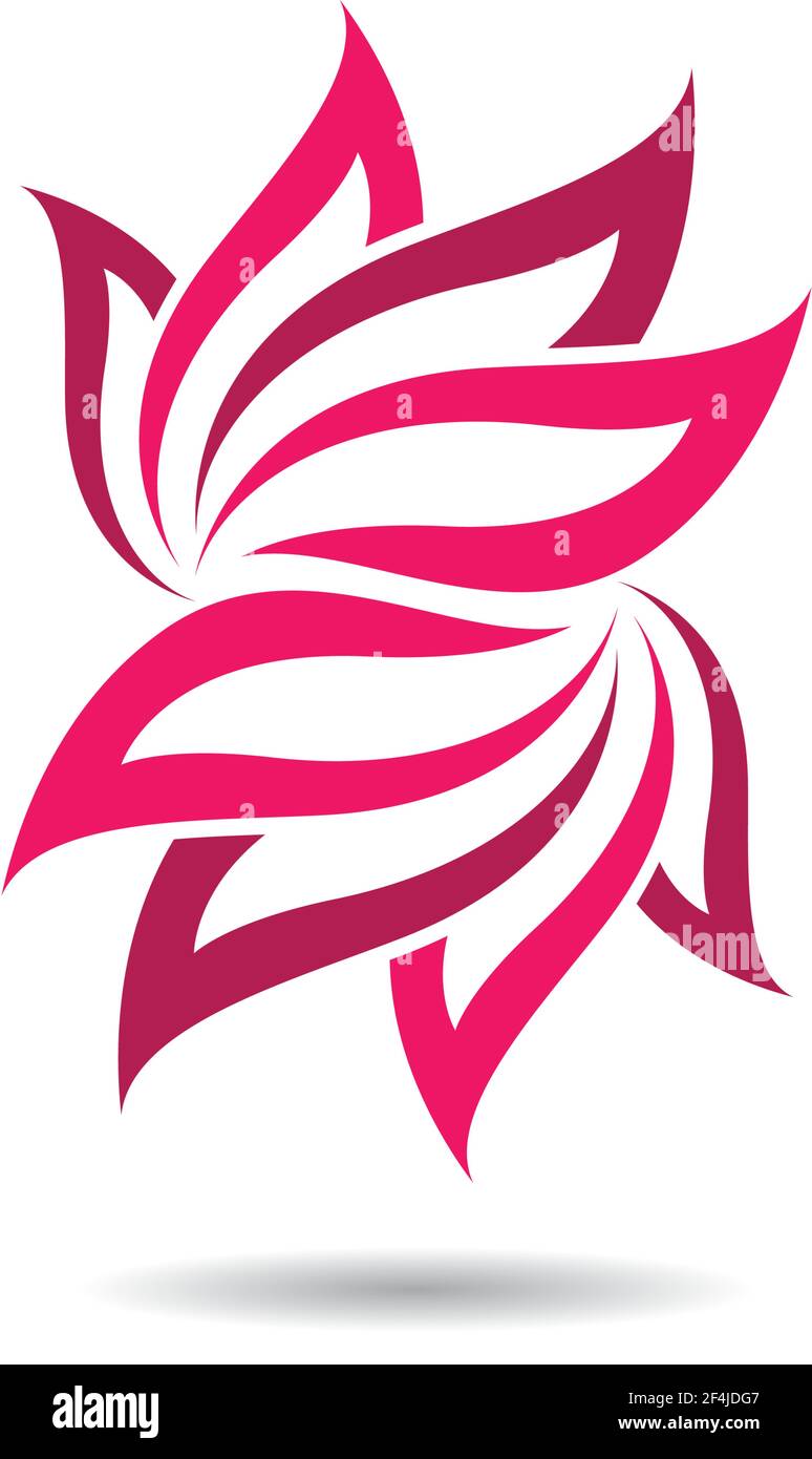 Lotus logo flower vector icon illustration Stock Vector Image & Art - Alamy