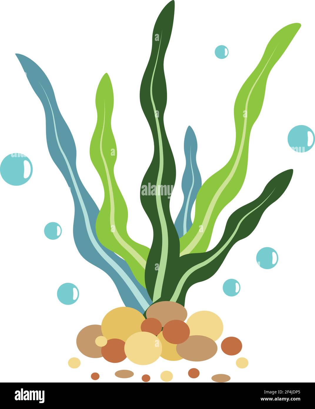 Seaweed logo template vector icon illustration design Stock Vector