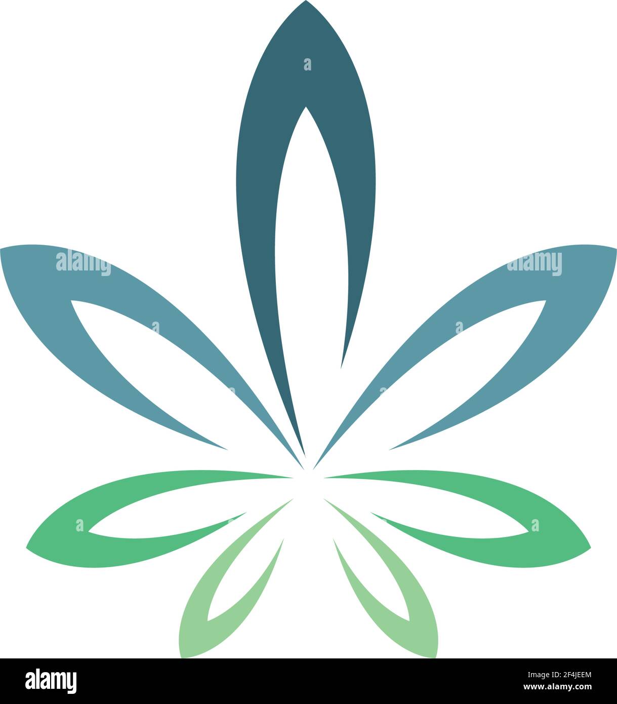 Cannabis logo creative vector icon illustration Stock Vector Image ...