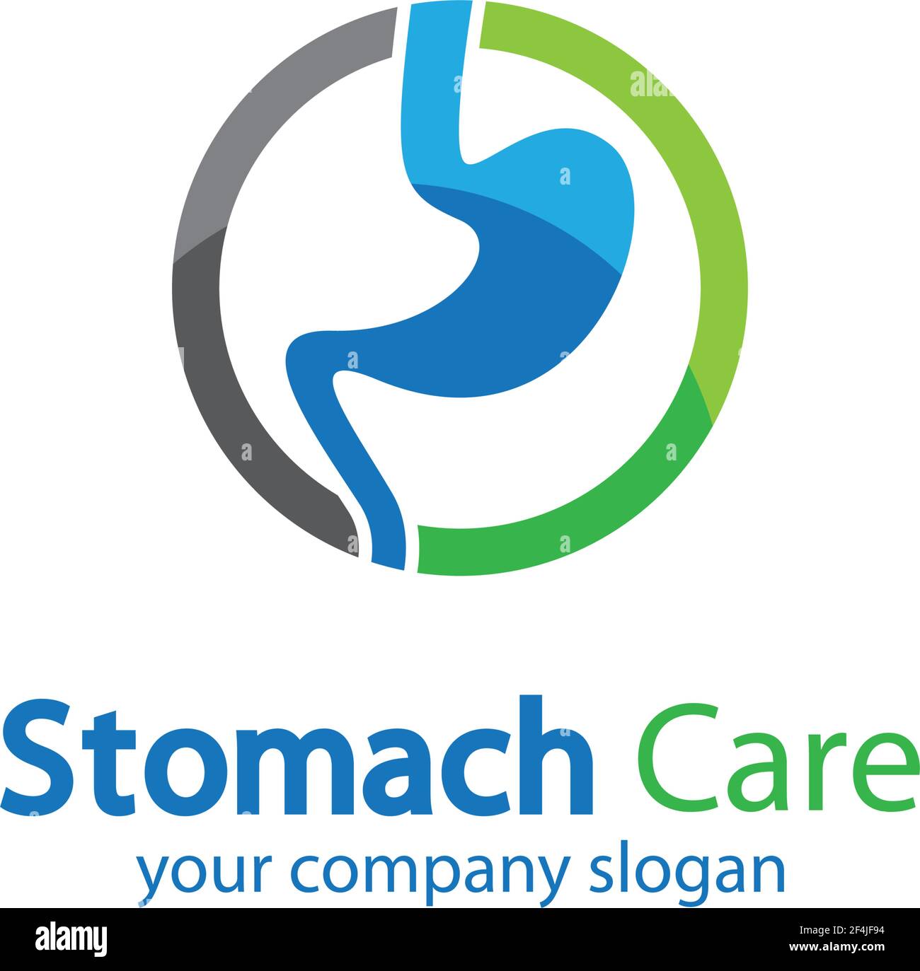 Stomach logo creative vector icon illustration Stock Vector