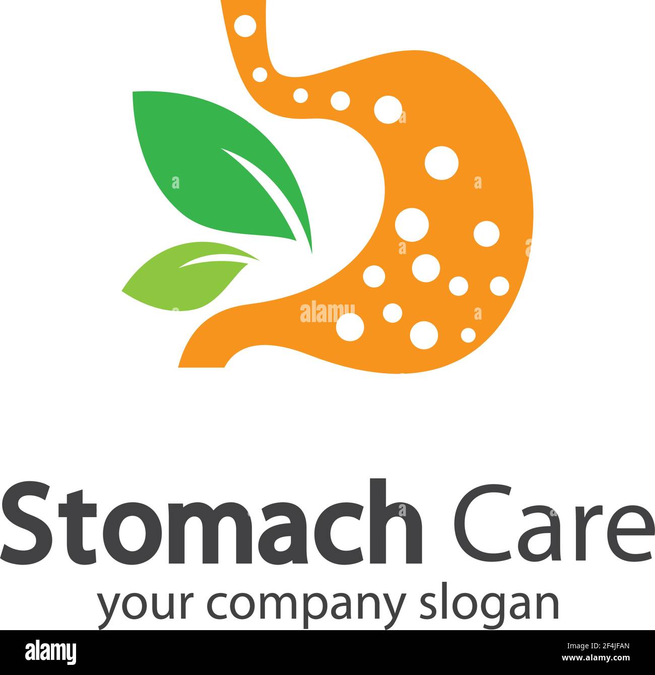 Stomach logo creative vector icon illustration Stock Vector