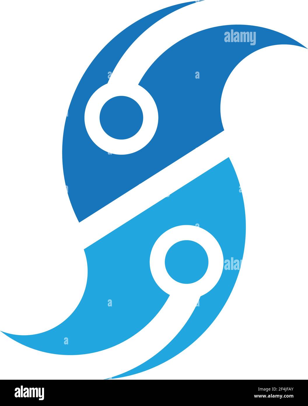 Technology logo vector icon illustration design Stock Vector