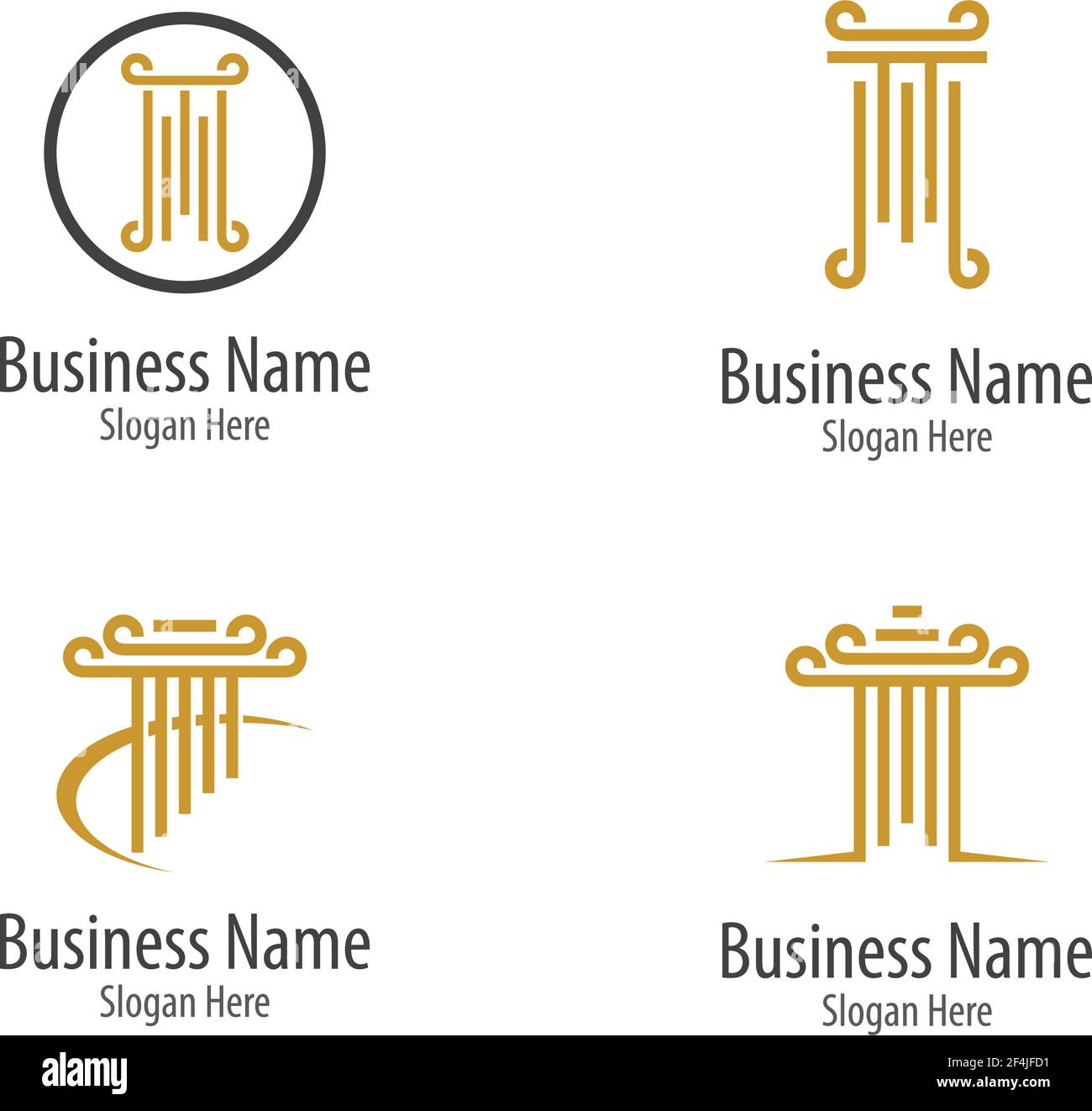 Pillar logo creative vector icon symbol illustration design Stock ...
