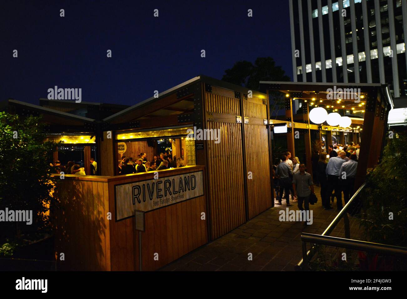 The Riverland Beer Garden & Street food bar in Brisbane, Australia