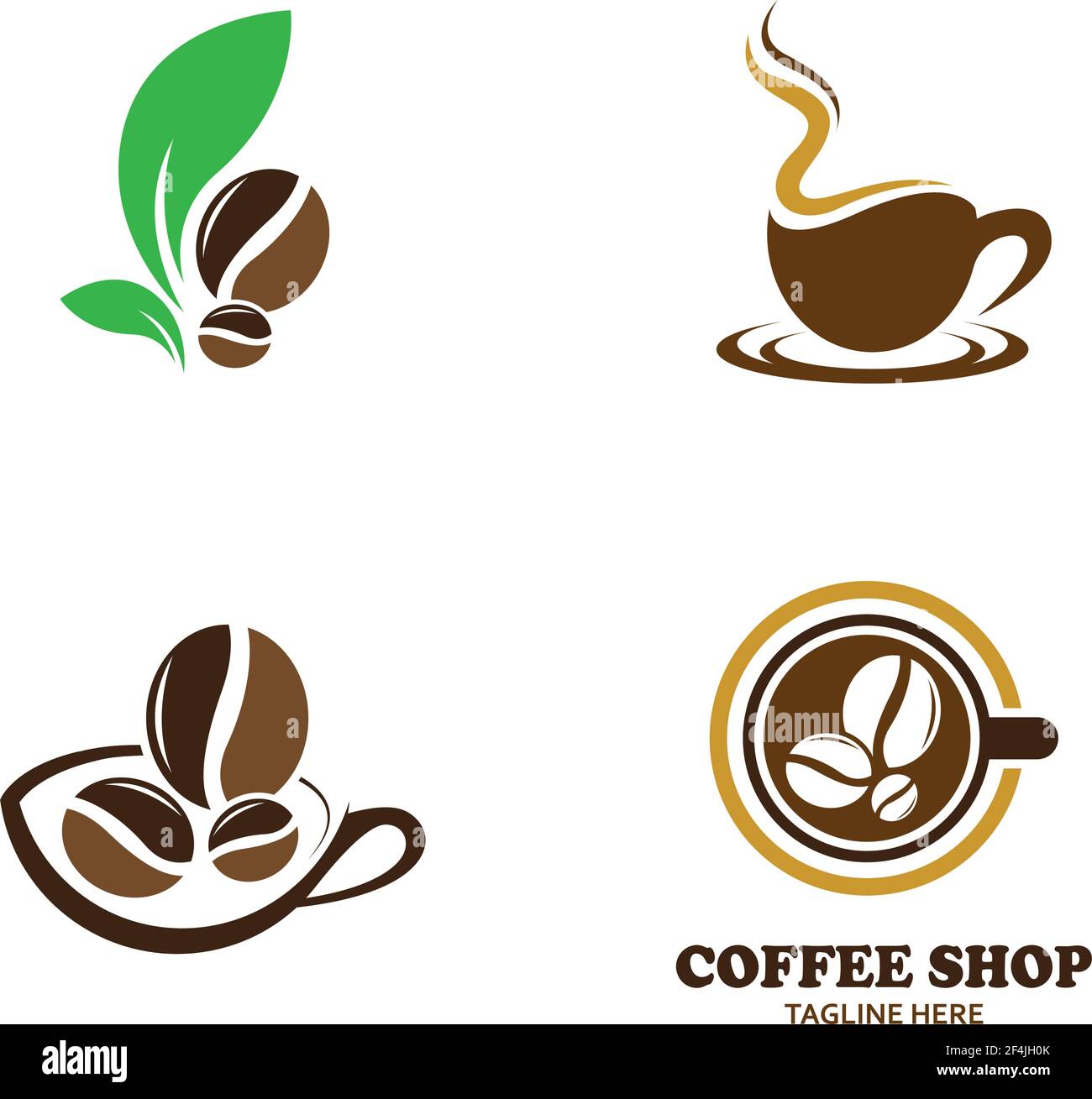 Coffee cup icon logo creative vector  illustration Stock Vector