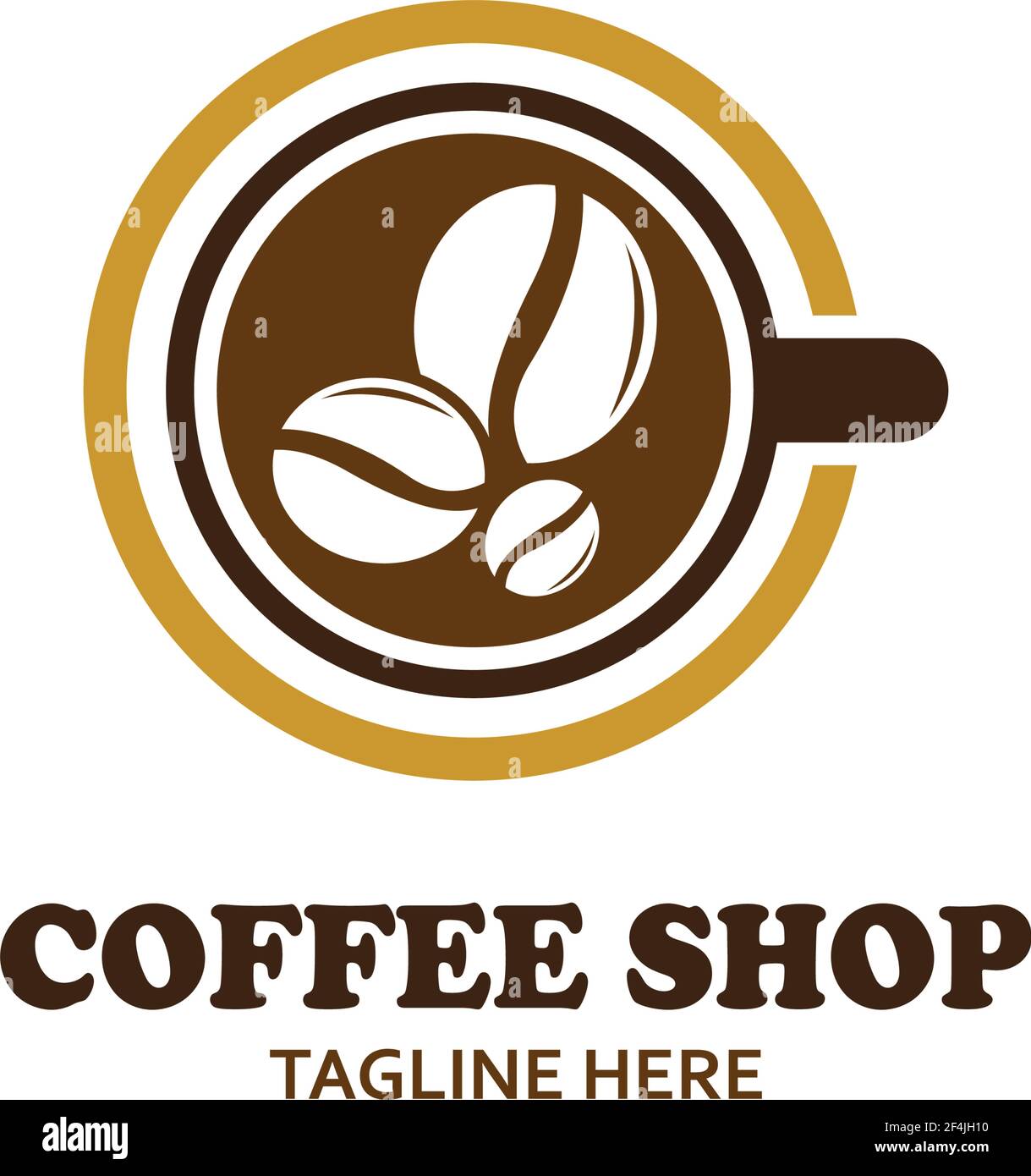 Coffee shop icon logo creative vector  illustration Stock Vector