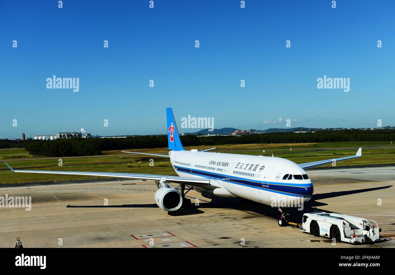 China Southern Airlines in Brisbane international airport, Australia. Stock Photo