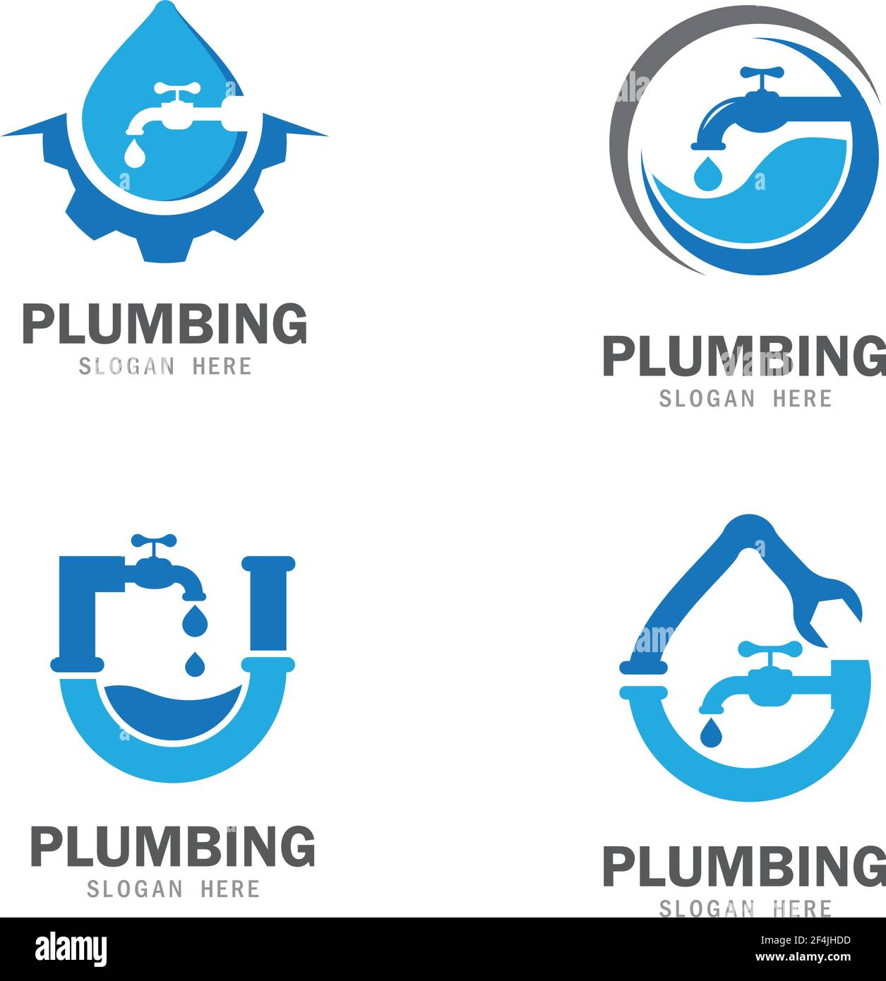 Plumbing Icon Logo Creative Vector Illustration Stock Vector Image ...