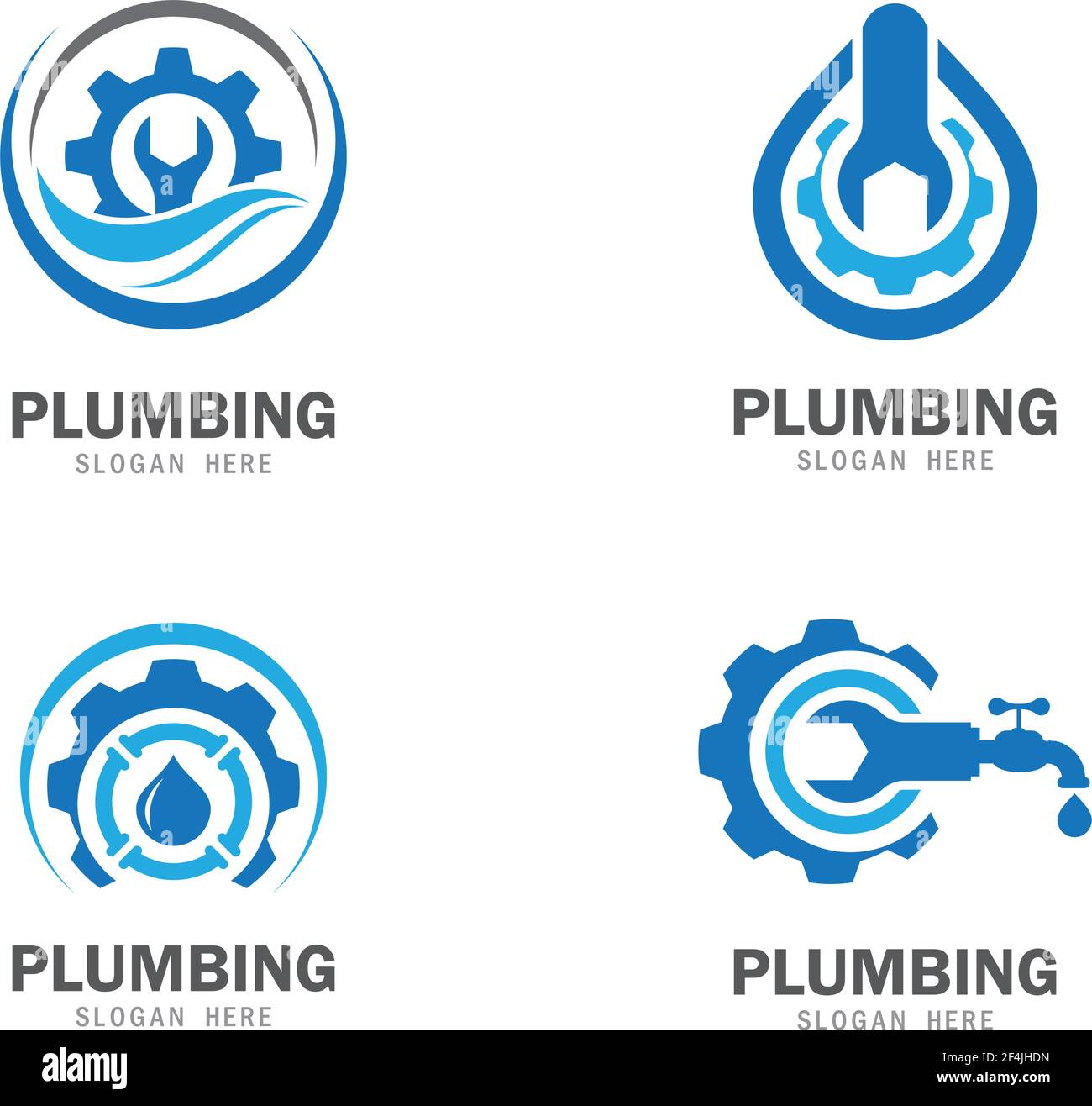 Plumbing icon logo creative vector illustration Stock Vector