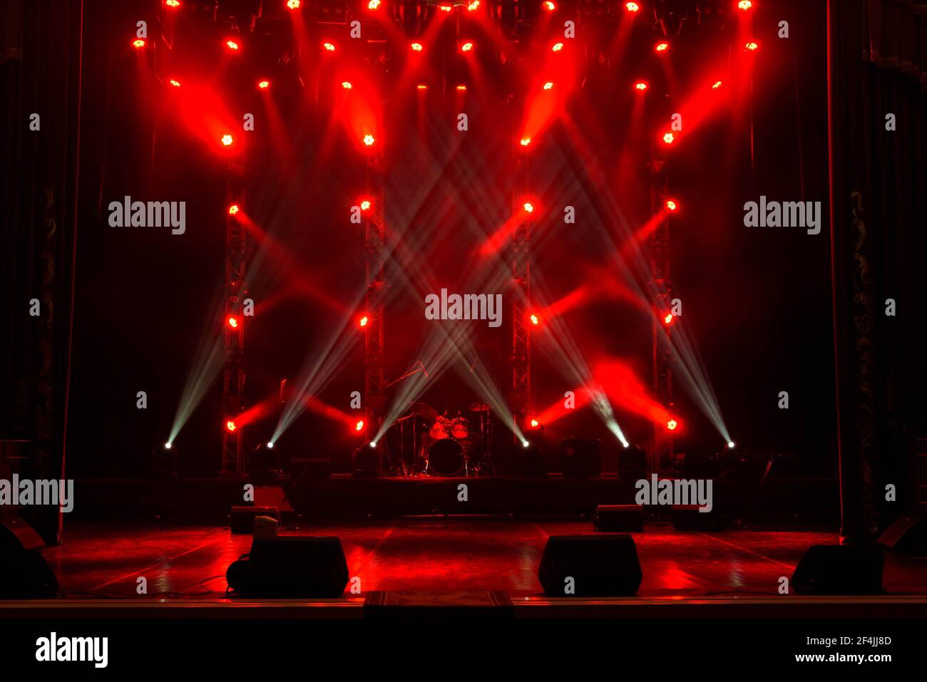 Concert light show, Colorful Stage Lights, light show at the Concert Stock Photo Alamy