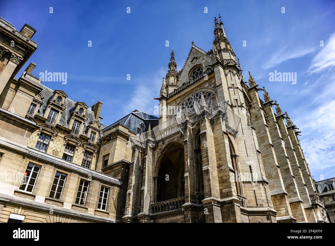 Paris, France - July 18, 2019: Sainte Chapelle royal chapel in Paris, France Stock Photo