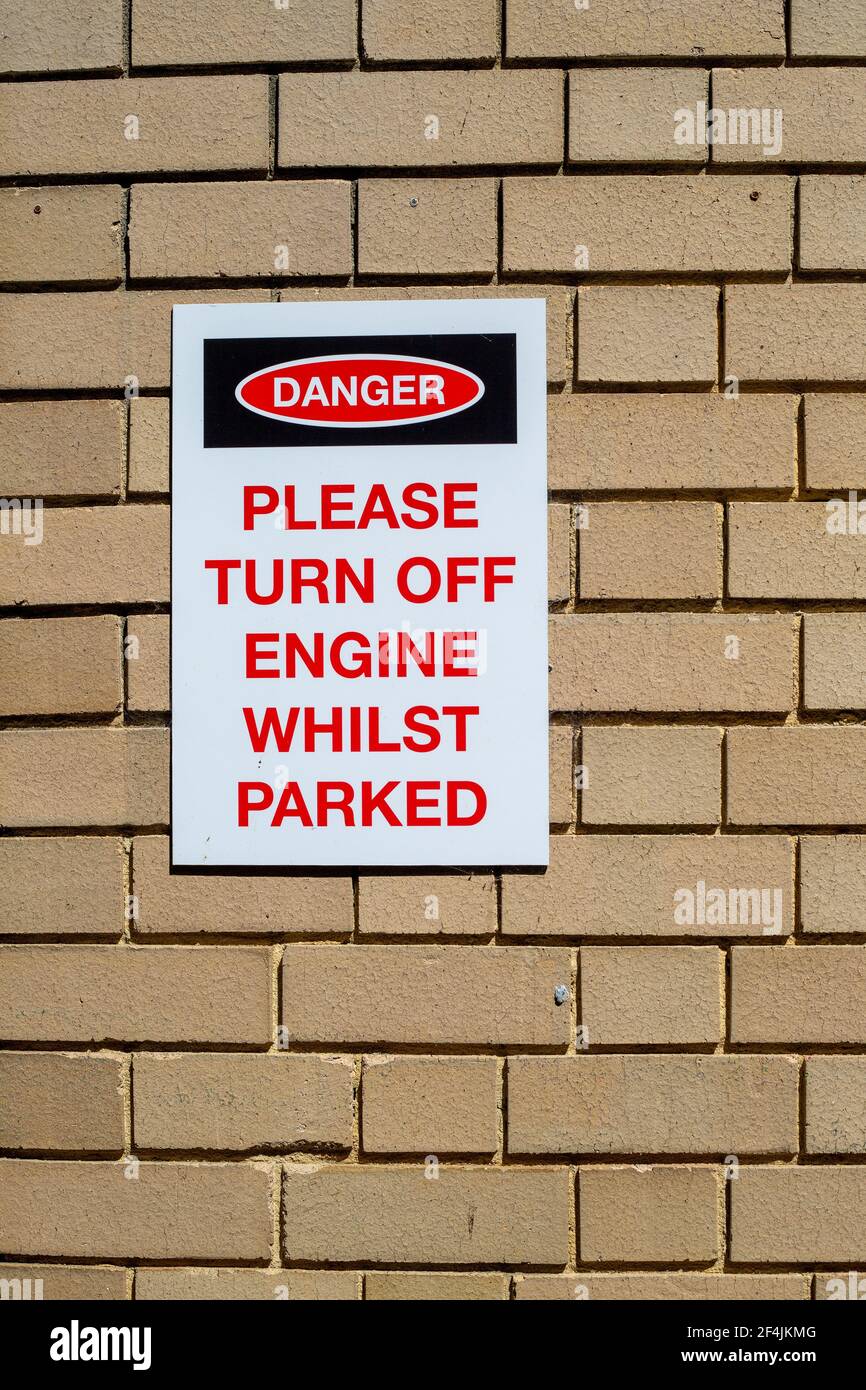 Please turn of engine hires stock photography and images Alamy