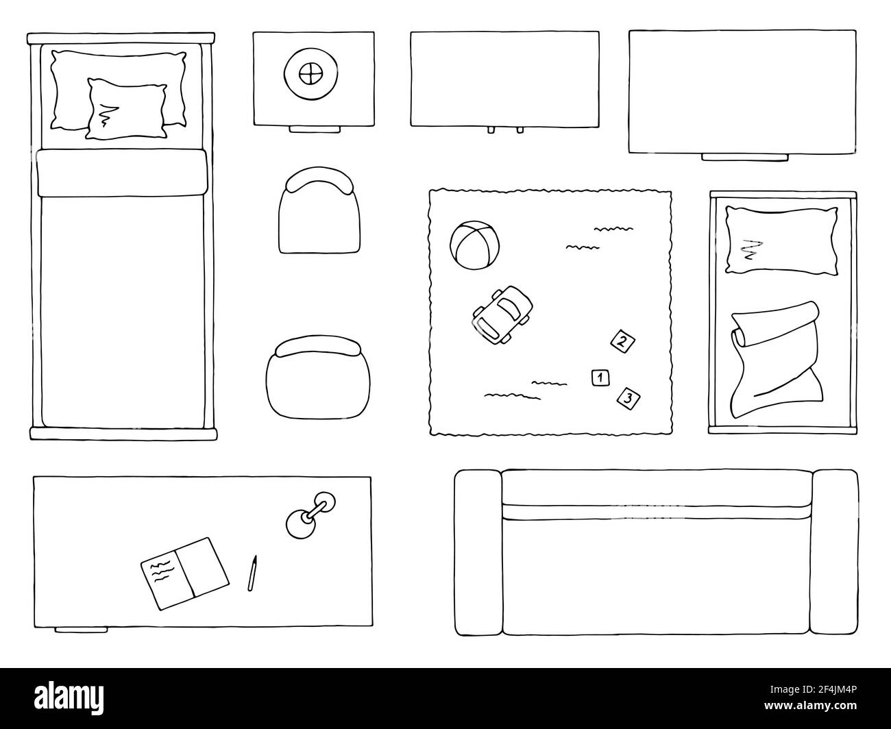 furniture vector plan