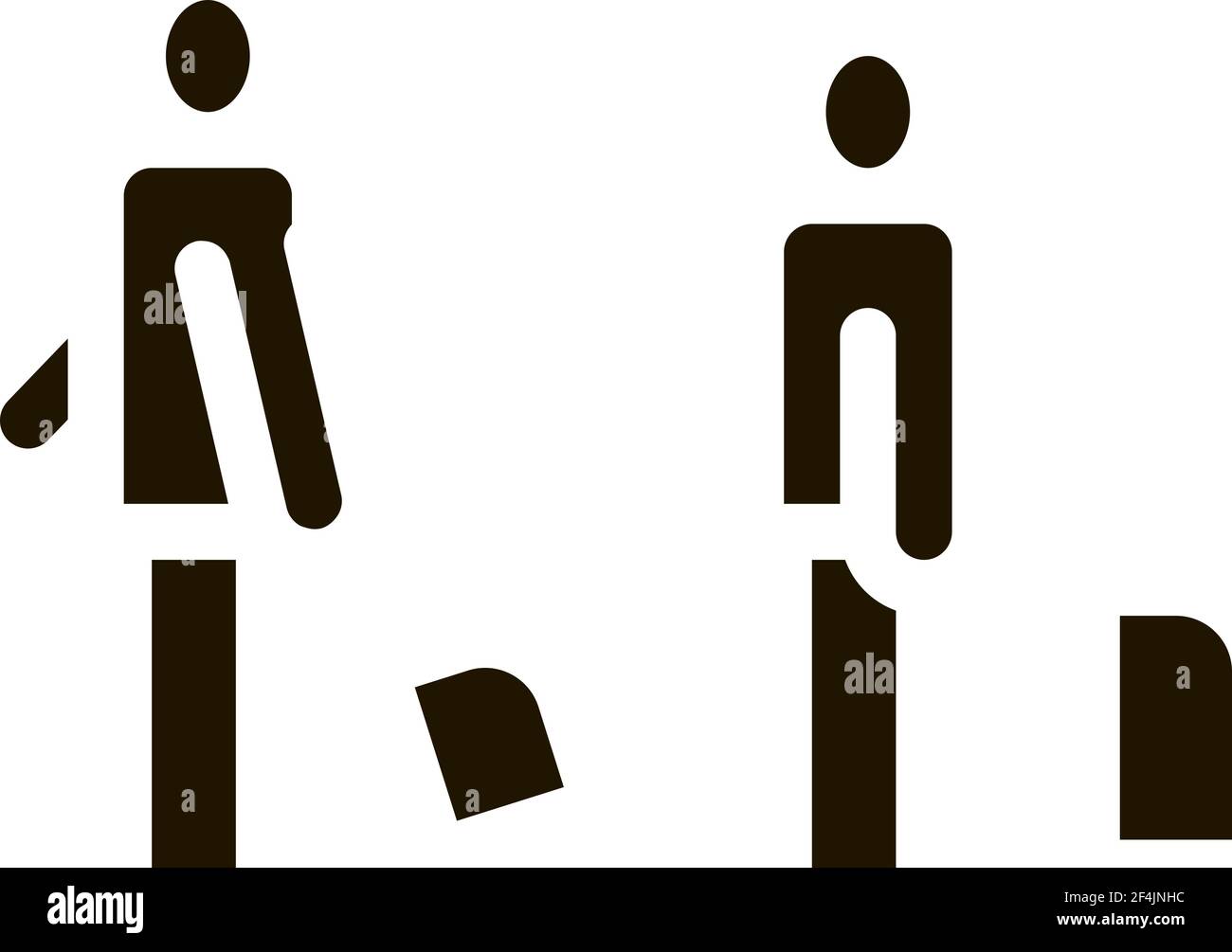 Passengers With Baggage Icon Vector Stock Vector