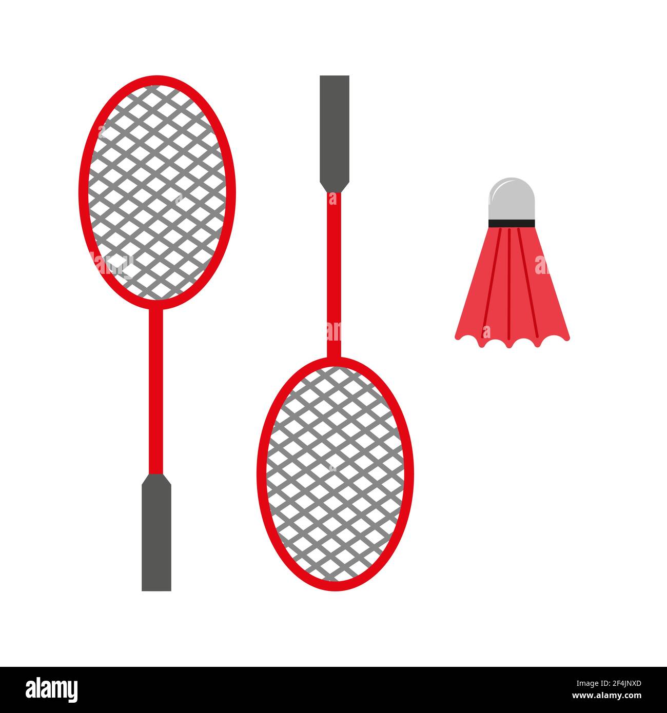 Badminton rackets and shuttlecock Stock Vector Image & Art Alamy