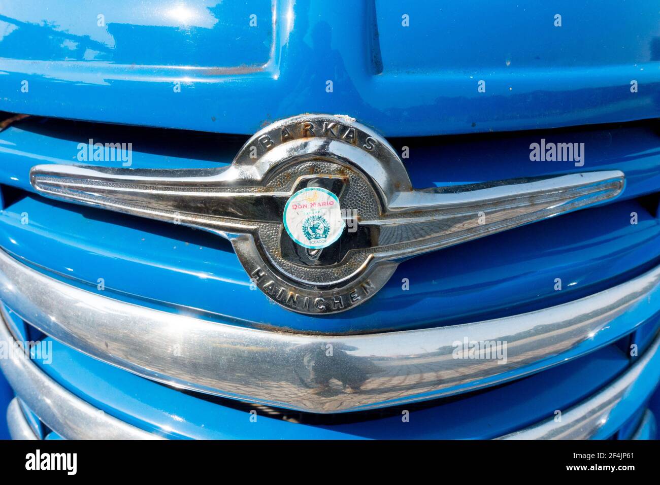 Barkas 901-2 from 50s grille mask, badge Stock Photo