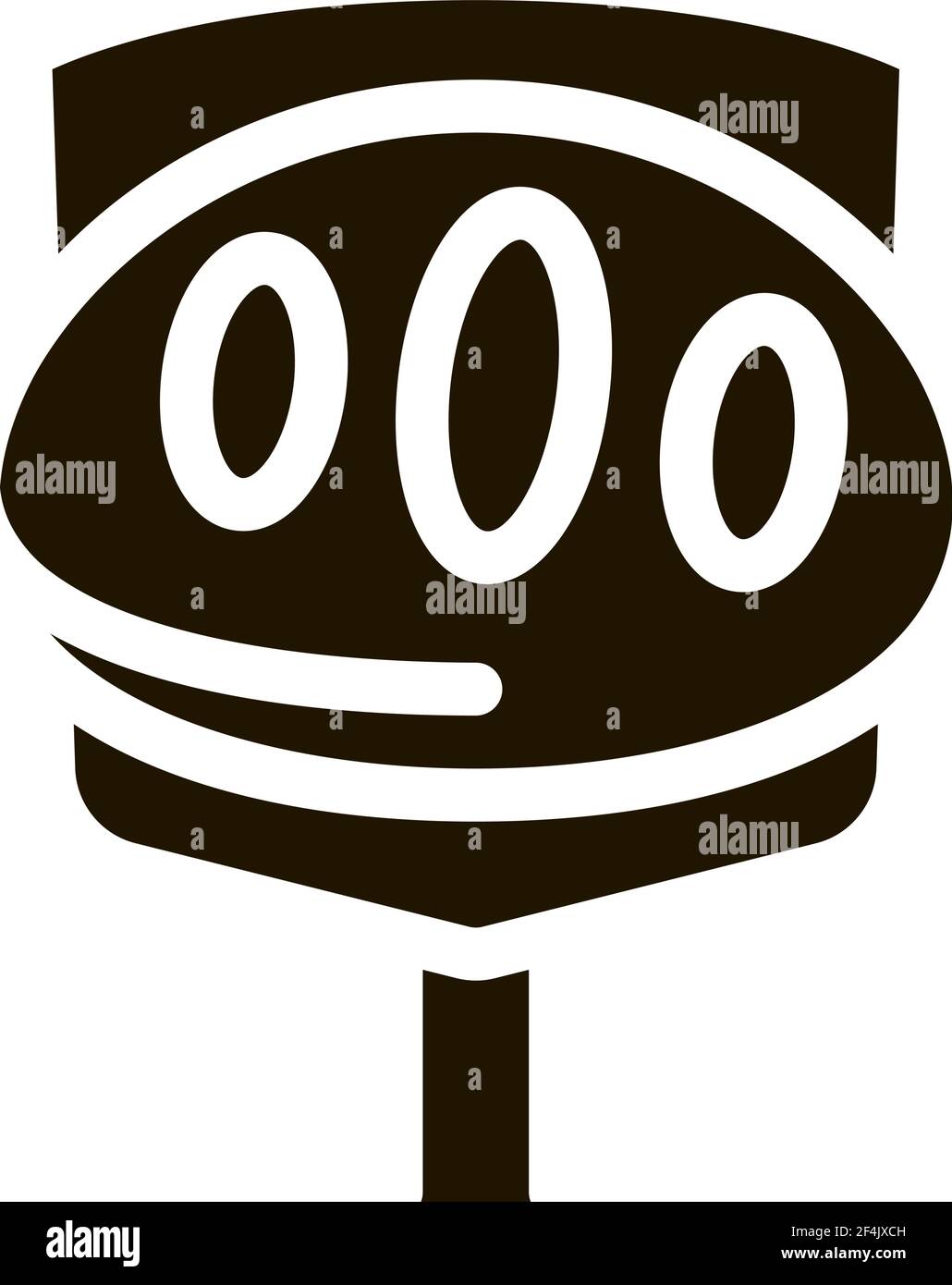 Pie On Spatula Tasty Food Icon Vector Stock Vector