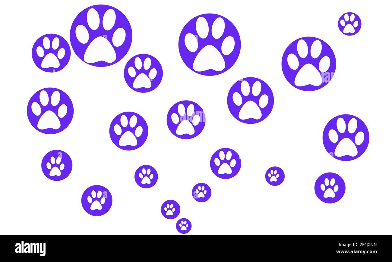 Paw emoji background Stock Photo Alamy