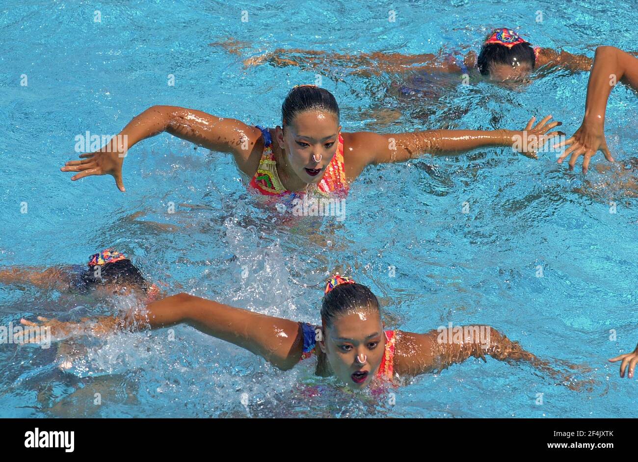 Synchronized Swimming Korea High Resolution Stock Photography and