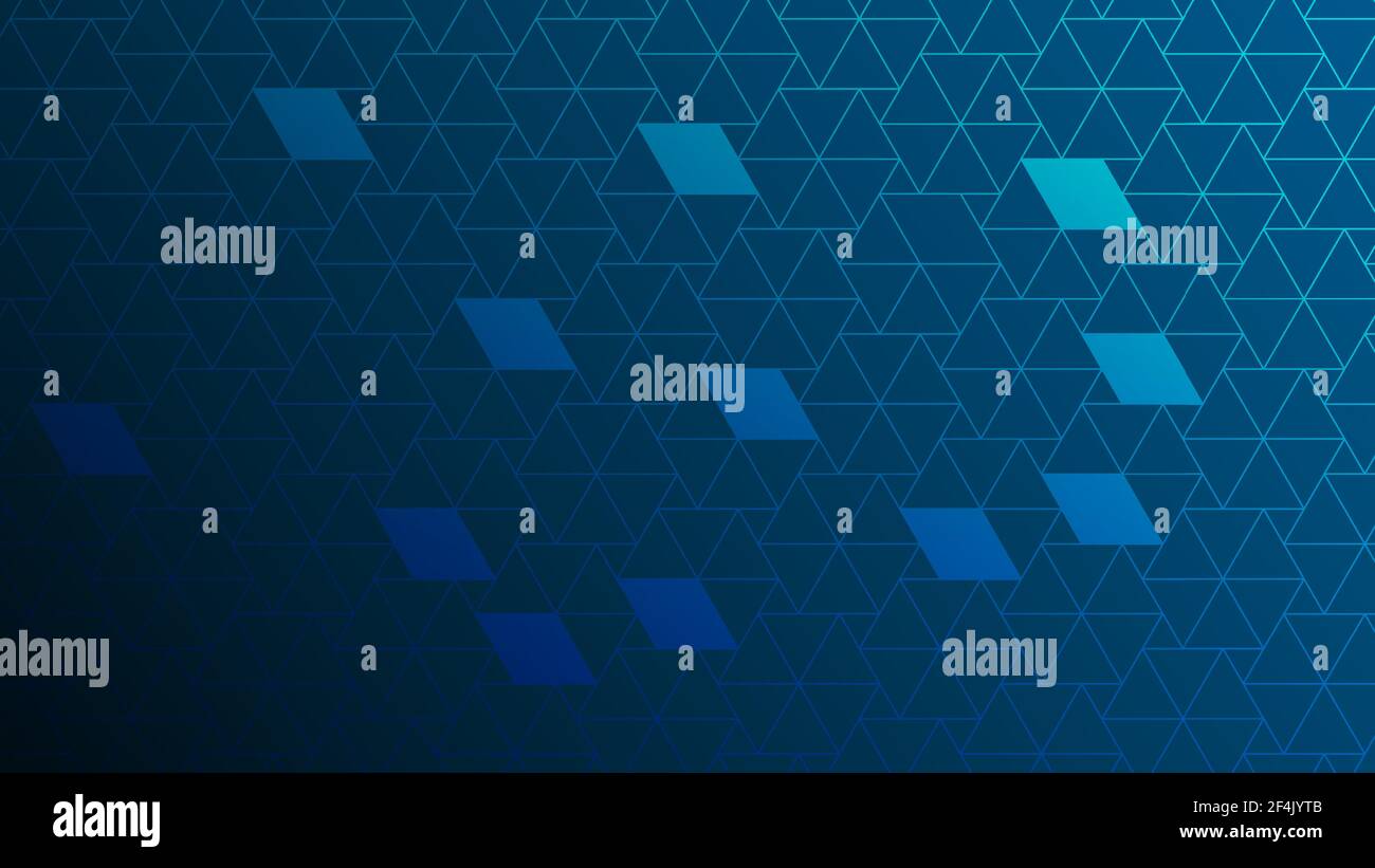 Digital blue geometric abstract background with hexagons vector ...