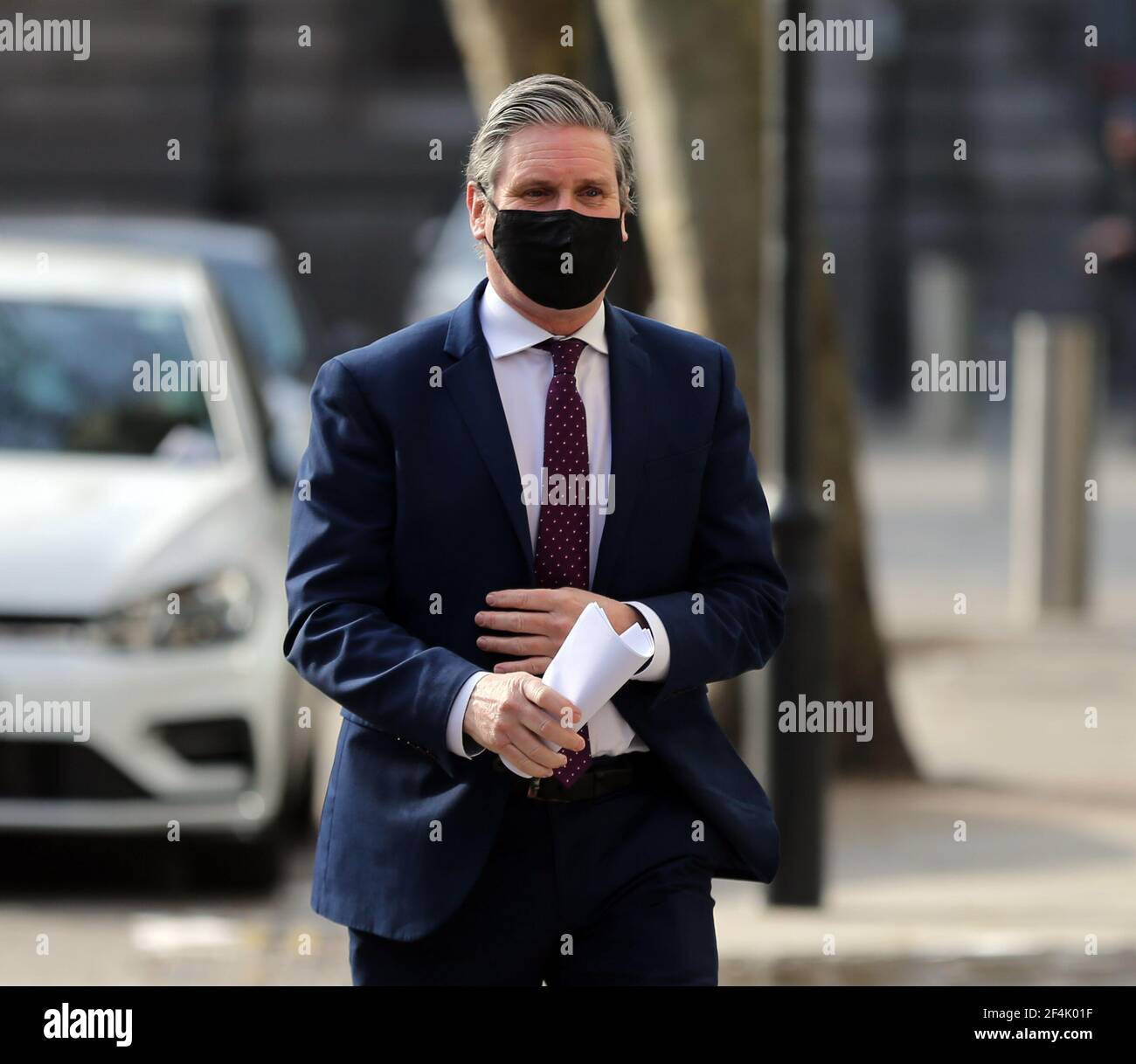 London, England, UK. 22nd Mar, 2021. Labour Party leader KEIR STARMER is seen arriving at Global Studıos to participate in phone-in at LBC Radio. Credit: Tayfun Salci/ZUMA Wire/Alamy Live News Stock Photo
