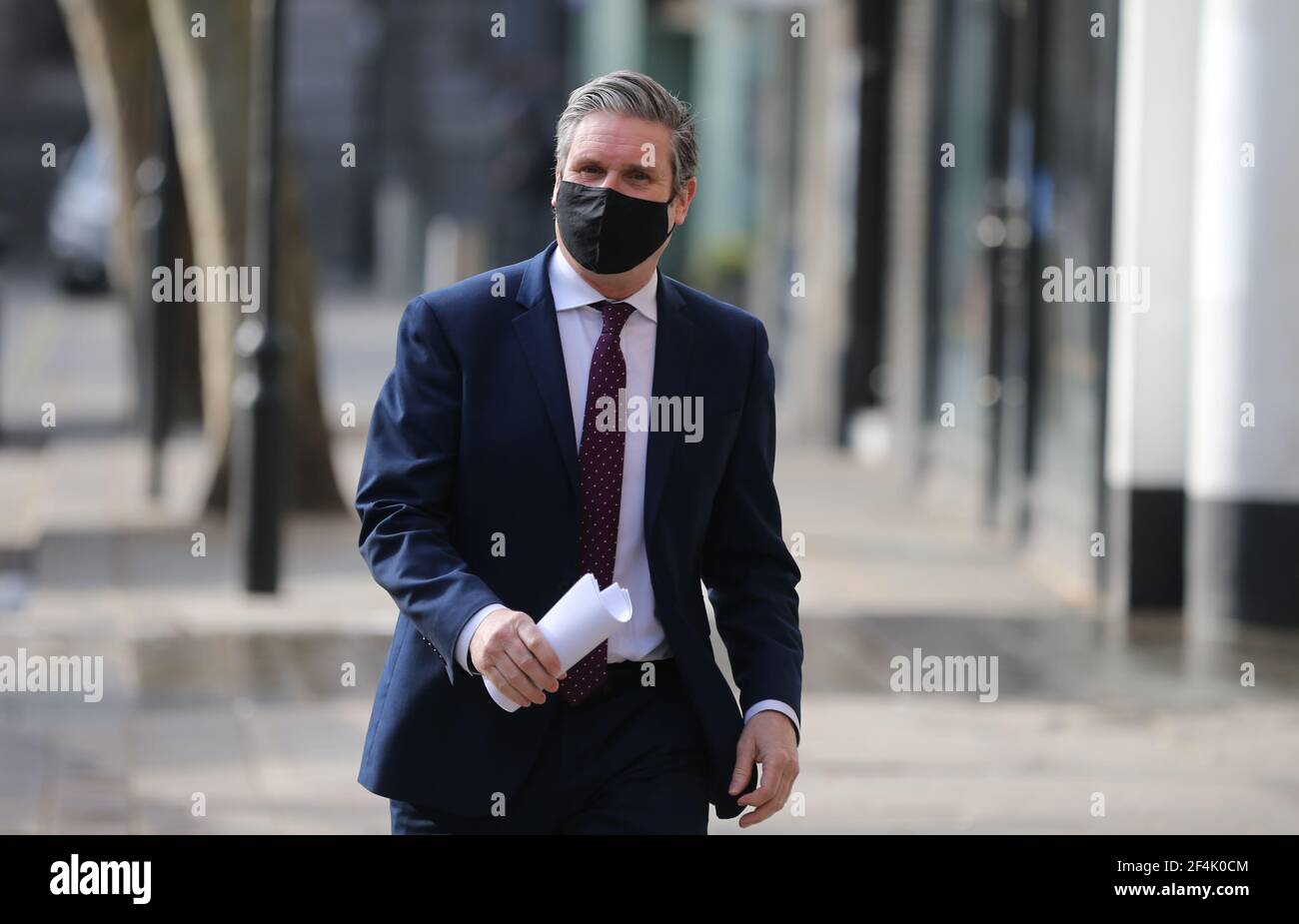 London, England, UK. 22nd Mar, 2021. Labour Party leader KEIR STARMER is seen arriving at Global Studıos to participate in phone-in at LBC Radio. Credit: Tayfun Salci/ZUMA Wire/Alamy Live News Stock Photo