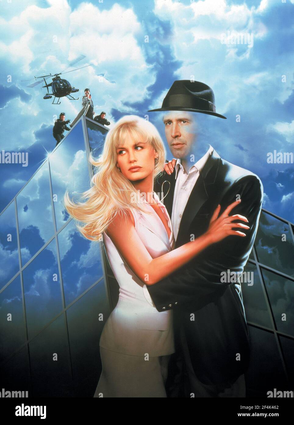 DARYL HANNAH and CHEVY CHASE in MEMOIRS OF AN INVISIBLE MAN (1992), directed by JOHN CARPENTER. Copyright: Editorial use only. No merchandising or book covers. This is a publicly distributed handout. Access rights only, no license of copyright provided. Only to be reproduced in conjunction with promotion of this film. Credit: WARNER BROS/CANAL PLUS/REGENCY/ALCOR / Album Stock Photo