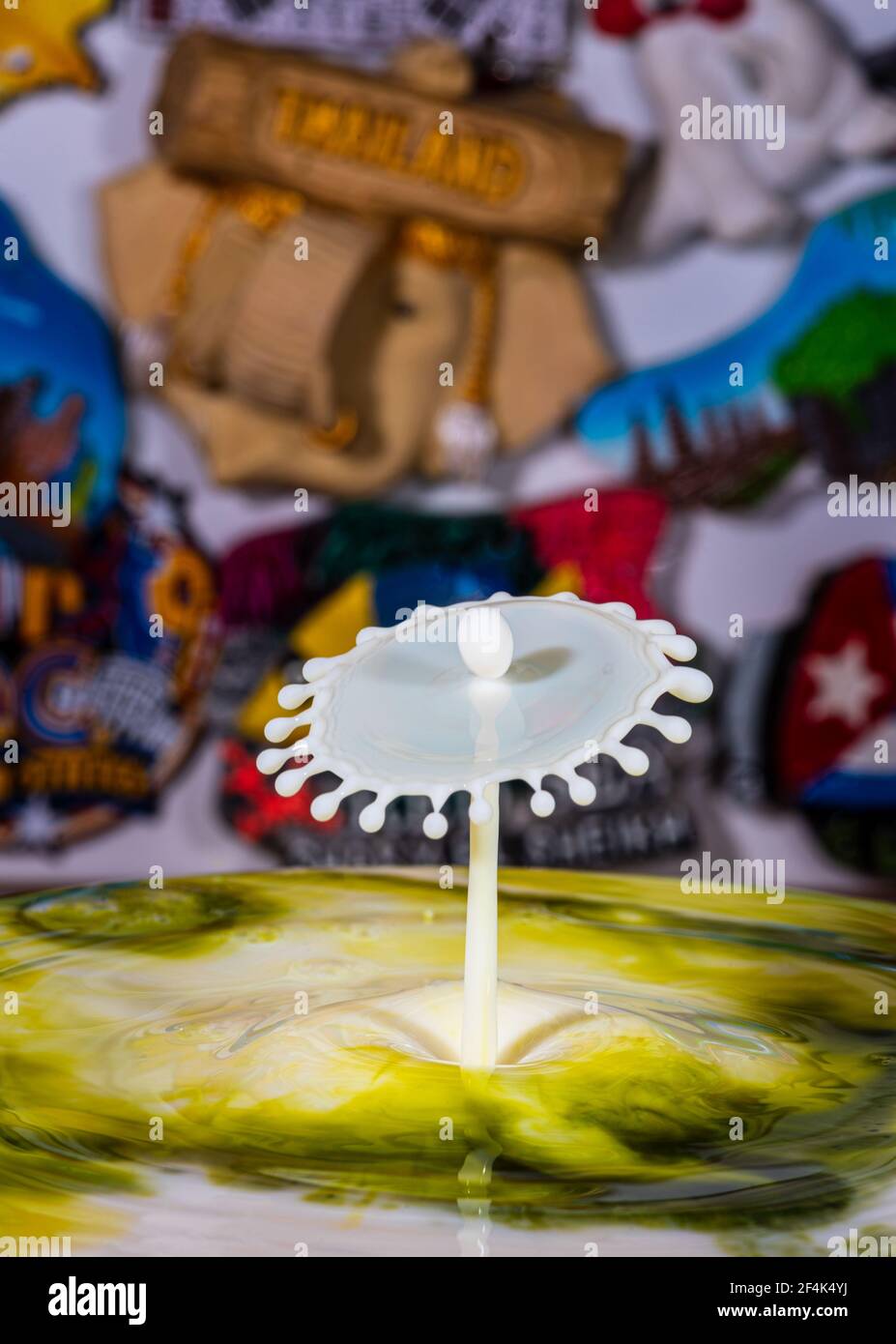 Yoghurt Splash. What to do with expired milk? creative! Stock