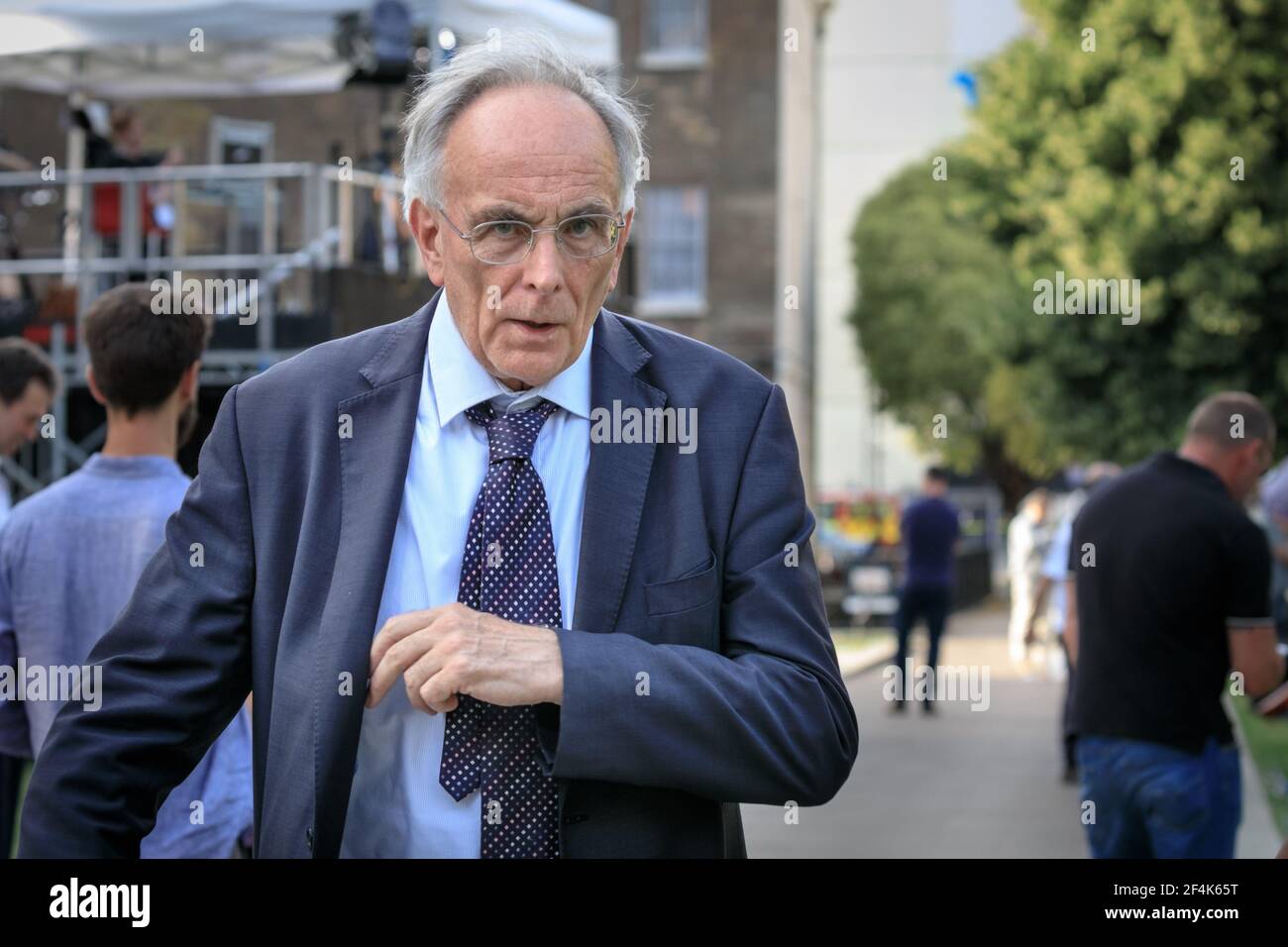 Peter Bone MP, British Conservative Party Politician, Member of Parliament for Wellingborough, walks in Westminster, London, UK Stock Photo