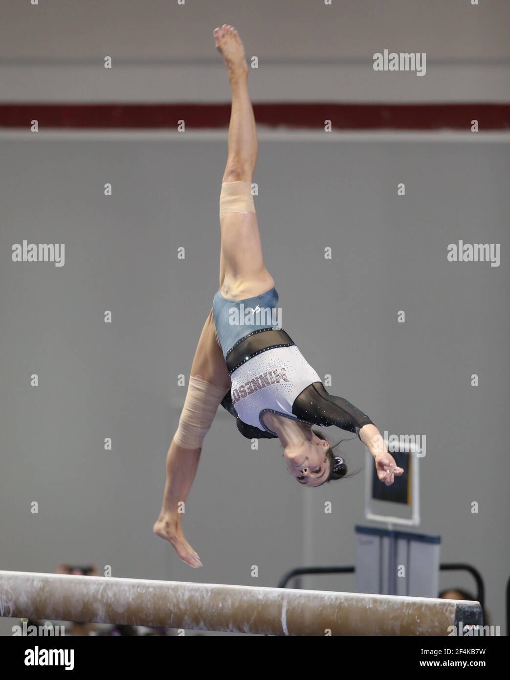 March 20, 2021: Minnesota's Mary Korlin-Downs does a flip on the ...