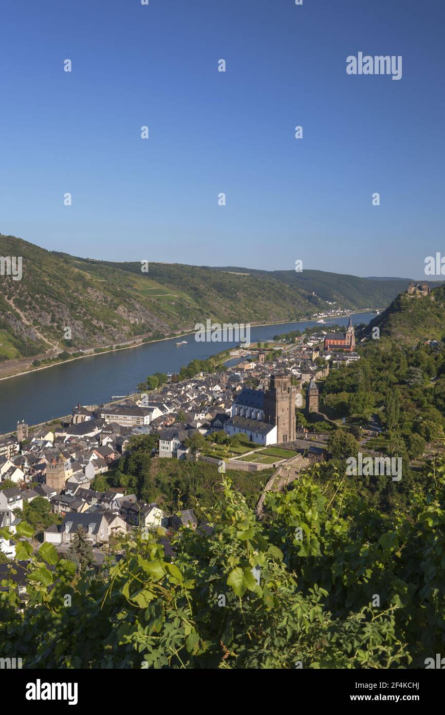 Defense Towers Of The Medieval Town Of Oberwesel In Rhine Valley, Germany  Stock Photo, Picture and Royalty Free Image. Image 85474711.