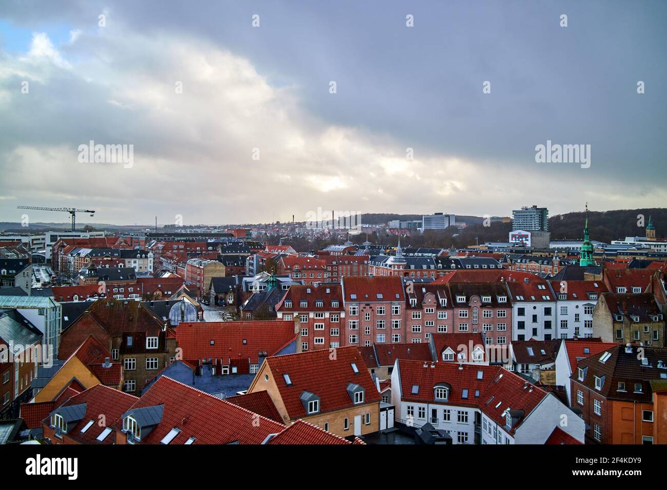 Denmark Overview overview of european city in denmark Stock Photo - Alamy
