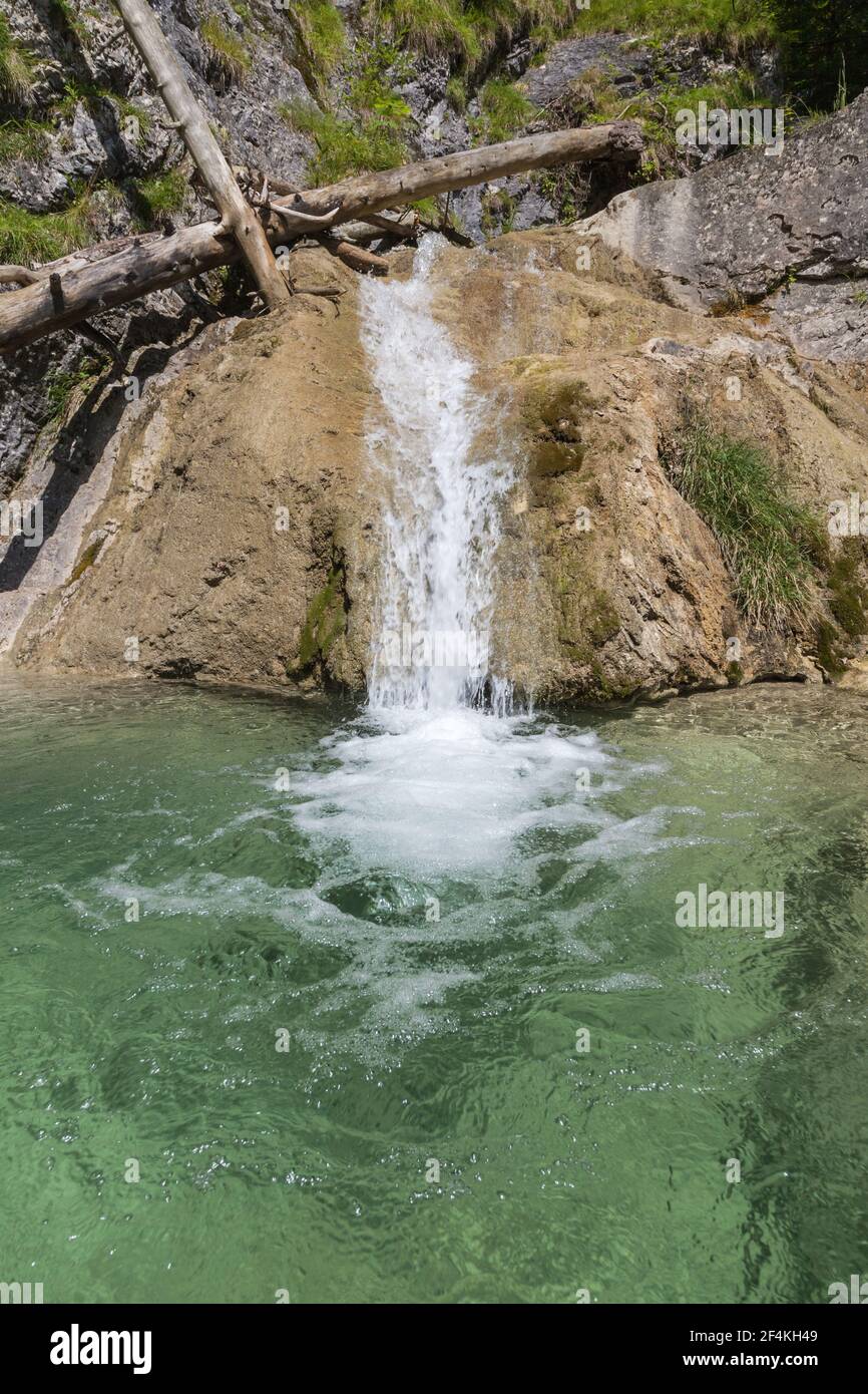 geography / travel, Germany, Bavaria, Bayrischzell, waterfall des Legerwaldgraben, Bayrischzell, Upper, Additional-Rights-Clearance-Info-Not-Available Stock Photo