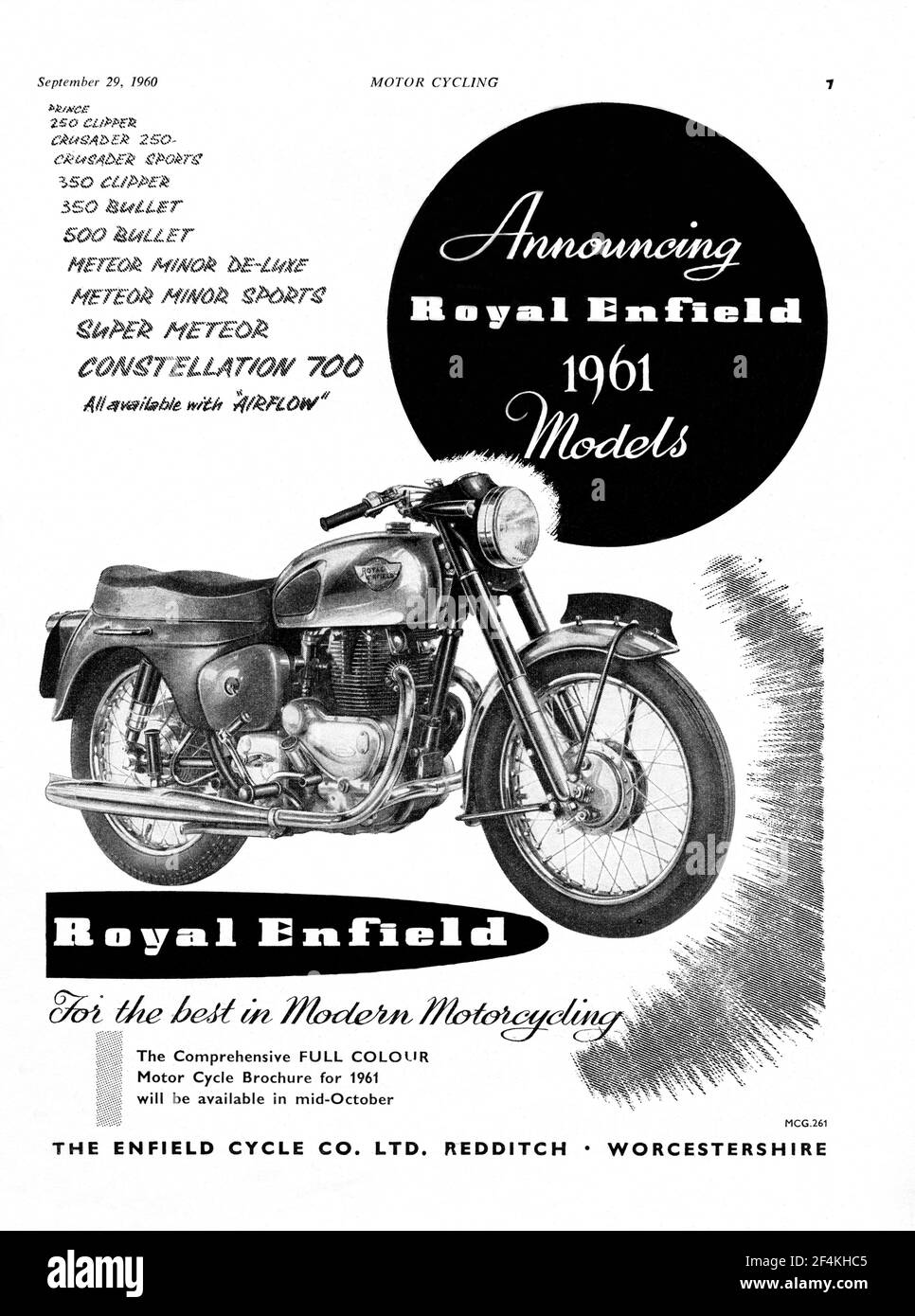 Royal Enfield Vintage Motorcycle High Resolution Stock Photography And ...