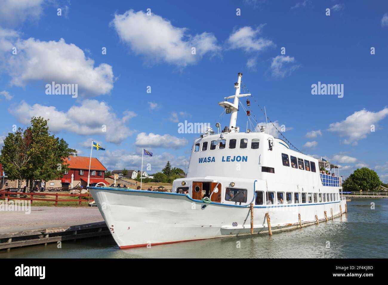 geography / travel, Sweden, Oestergoetland, Linkoeping, passenger ship  House of Vasa Lejon on the lake,  Additional-Rights-Clearance-Info-Not-Available Stock Photo - Alamy